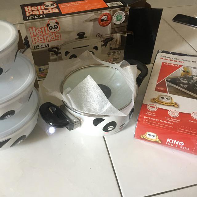 Maspion Magic Bowl Enamel On Steel Hello Panda 31418 - Paket Isi 3pcs