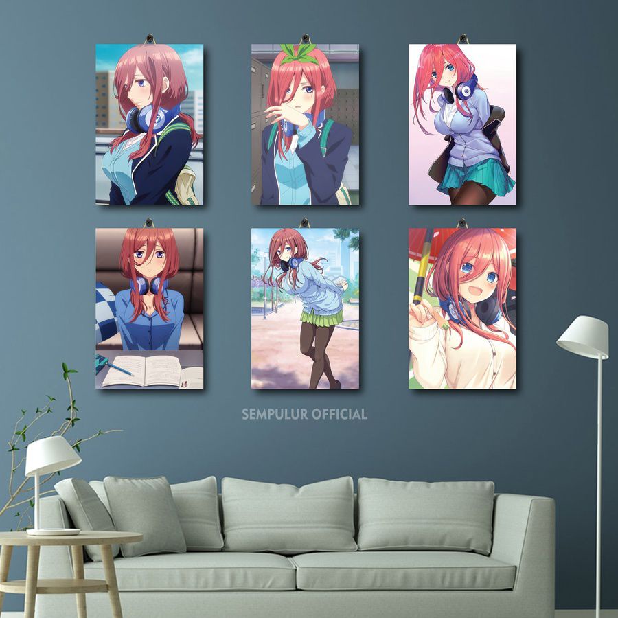 Jual Poster Kamar Anime Miku Nakano Kawaii Gotoubun X Bcxid Bxwx Dekorasi Ruang Anime Miku