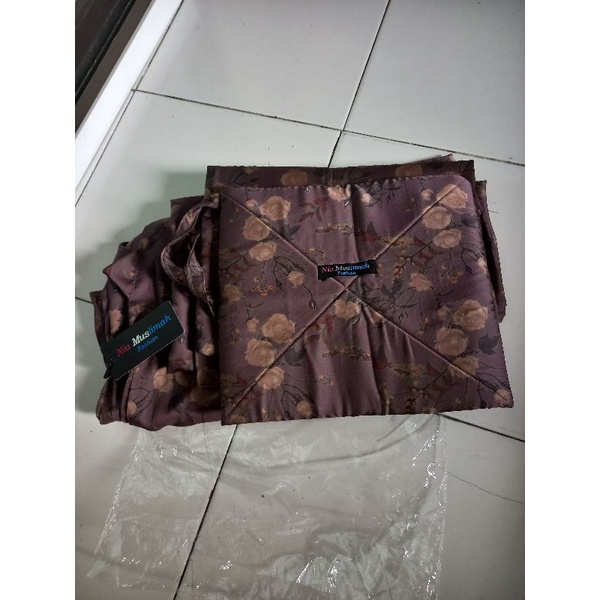 mukena armani brown by nia muslimah