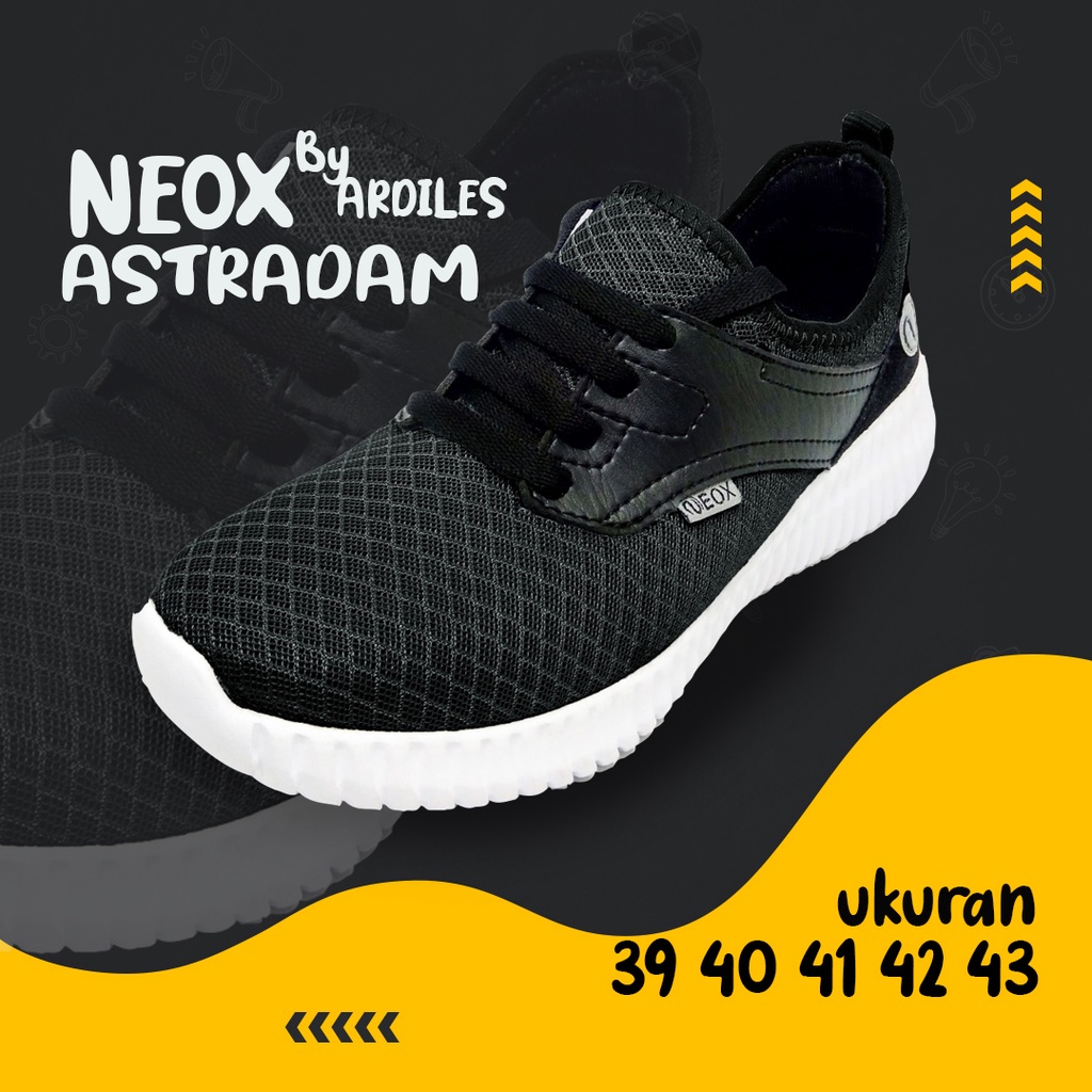 NEW Sneakers Neox By Ardiles model &quot;ASTRADAM&quot;, cocok Untuk kerja, kuliah dan sekolah