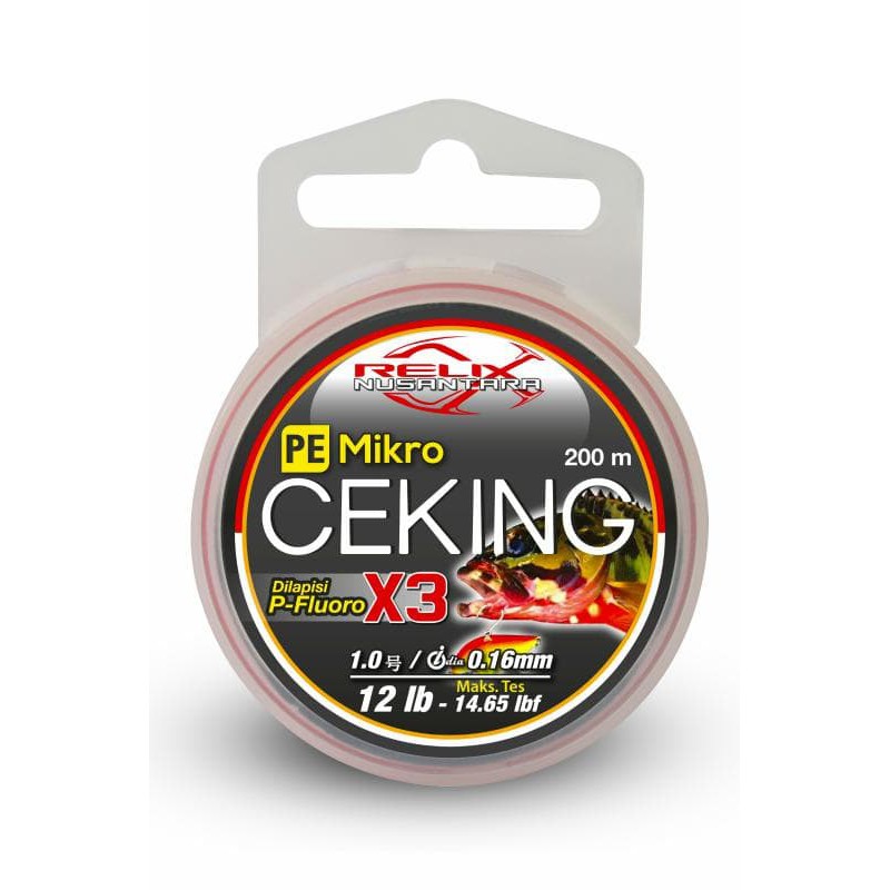 SENAR PE RELIX NUSANTARA CEKING 200M PE 1 12LB 0.16MM
