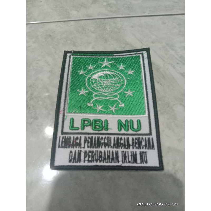 logo emblem atribut bet bordir NU timbul 3D minimal order 5 pcs boleh di campur
