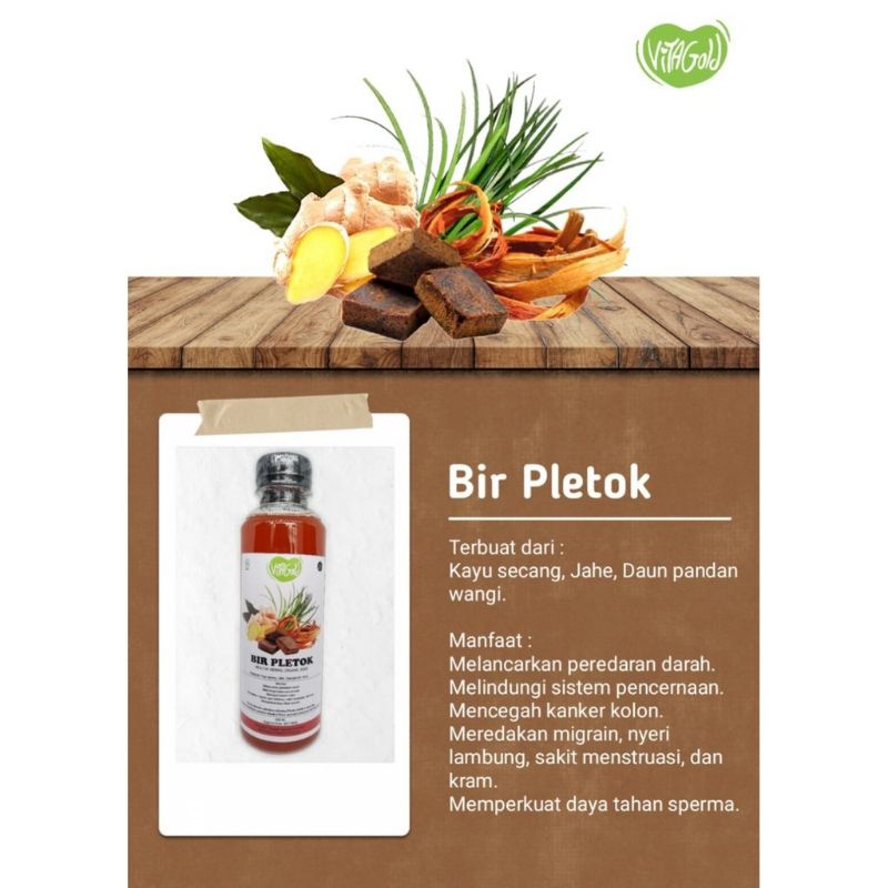 

MINUMAN KESEHATAN _ VITAGOLD BIR PLETOK 250ML