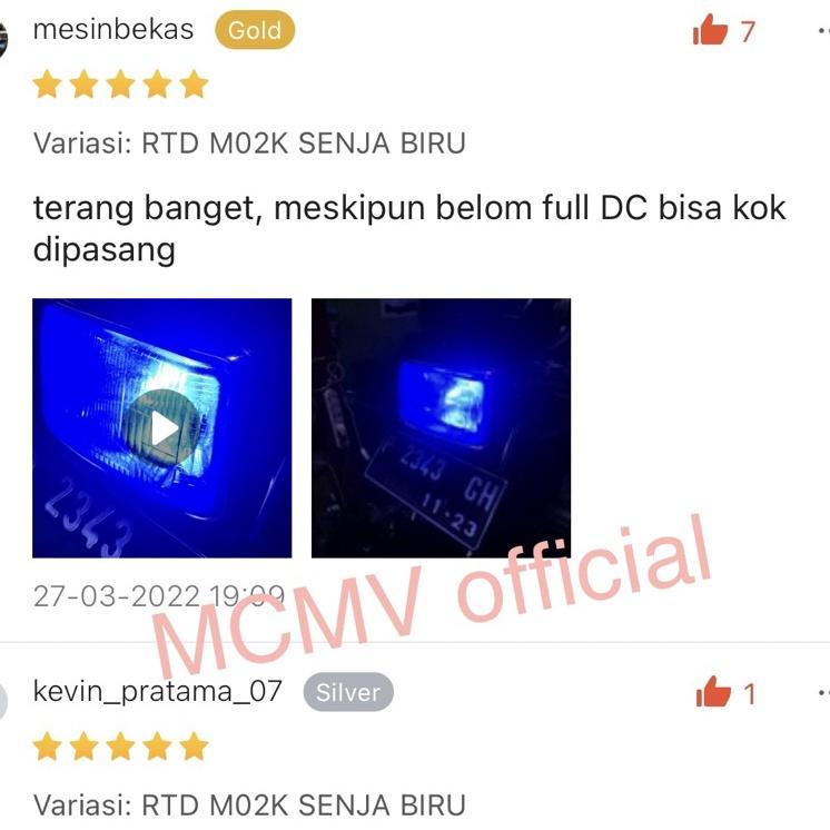 New RECOMMENDED LAMPU LED MOTOR RTD 40 watt M02K 100% ORIGINAL GARANSI AC DC + DRL KIPAS / BOHLAM LA