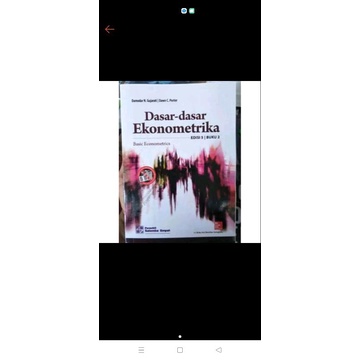 

dasar dasar ekonomitrika edisi 3 buku 1 by d