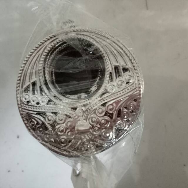 plat silver besar bros bahan craft hiasan aksesiris