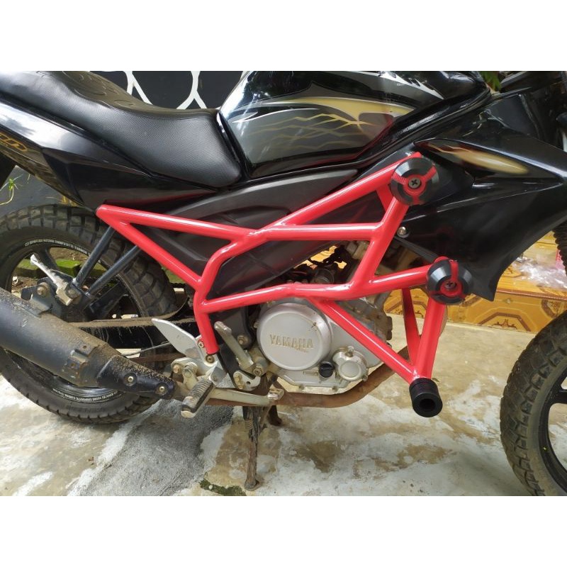 Tubular Vixion New & Old tumpuk lancip adventure body protector touring