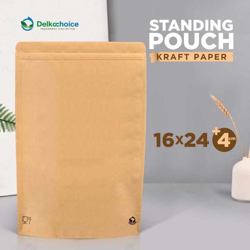 Standing Pouch Kraft Non Window Plastik Kemasan