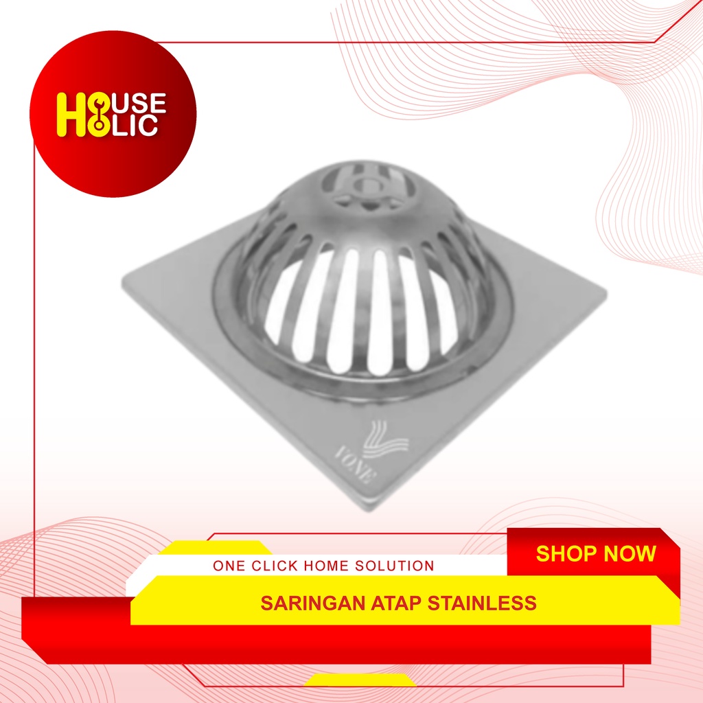 Roof Drain S35 / Saringan Penyaring Talang Air Stainless 3&quot; Inch / Dak