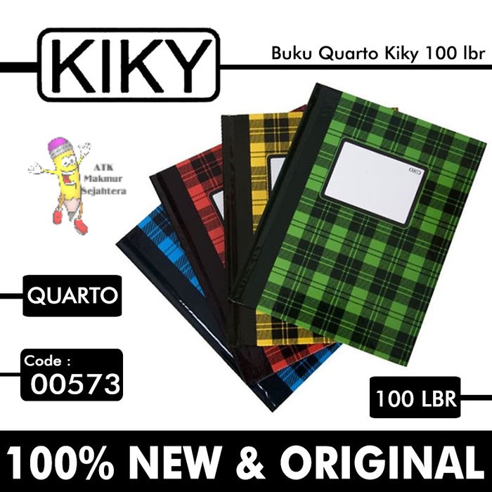 

Buku Hard Cover Kwarto 100 Lembar Kiky