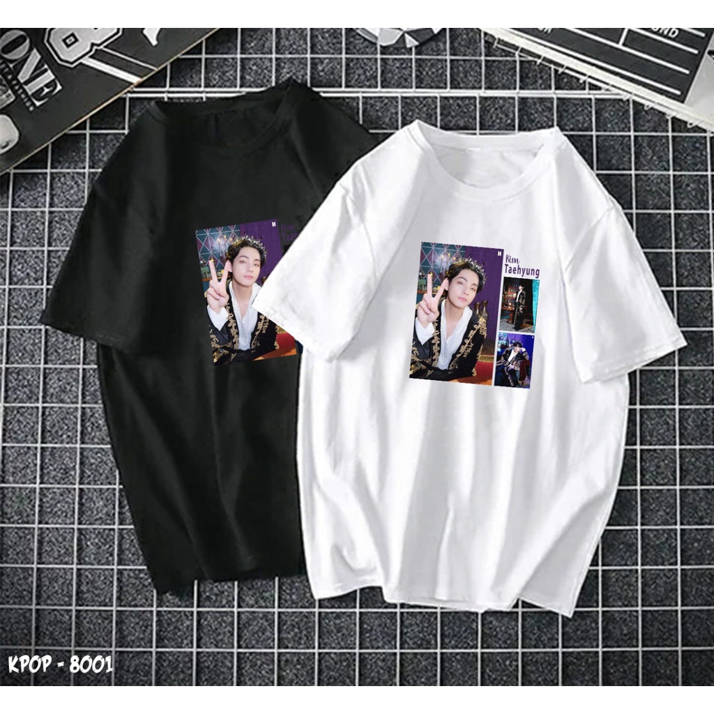 T-SHIRT / KAOS KPOP BTS / PERSONIL V / REAL PICTURE / COMBED 30S /2022