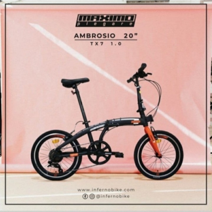 Sepeda lipat maximo ambrosio tx7
