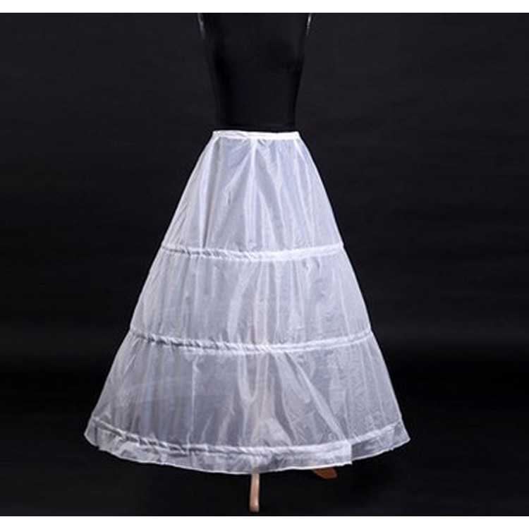 PE-01 petticoat ikat petikut rok dalam panjang 3 ring pengembang gaun dress dewas