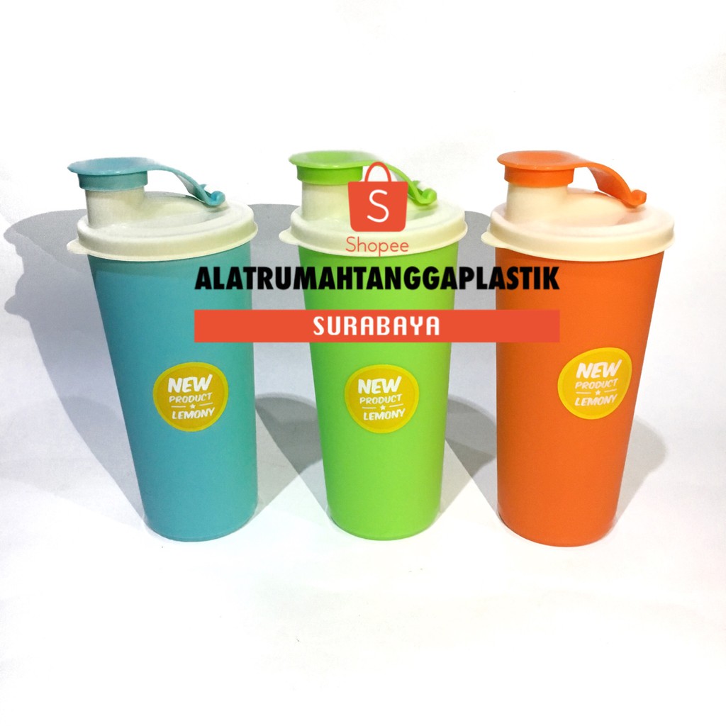 6 pcs Gelas Plastik + Tutup Putar / Botol Plastik / Tumbler Plastik / Botol Souvenir / Botol Polos /