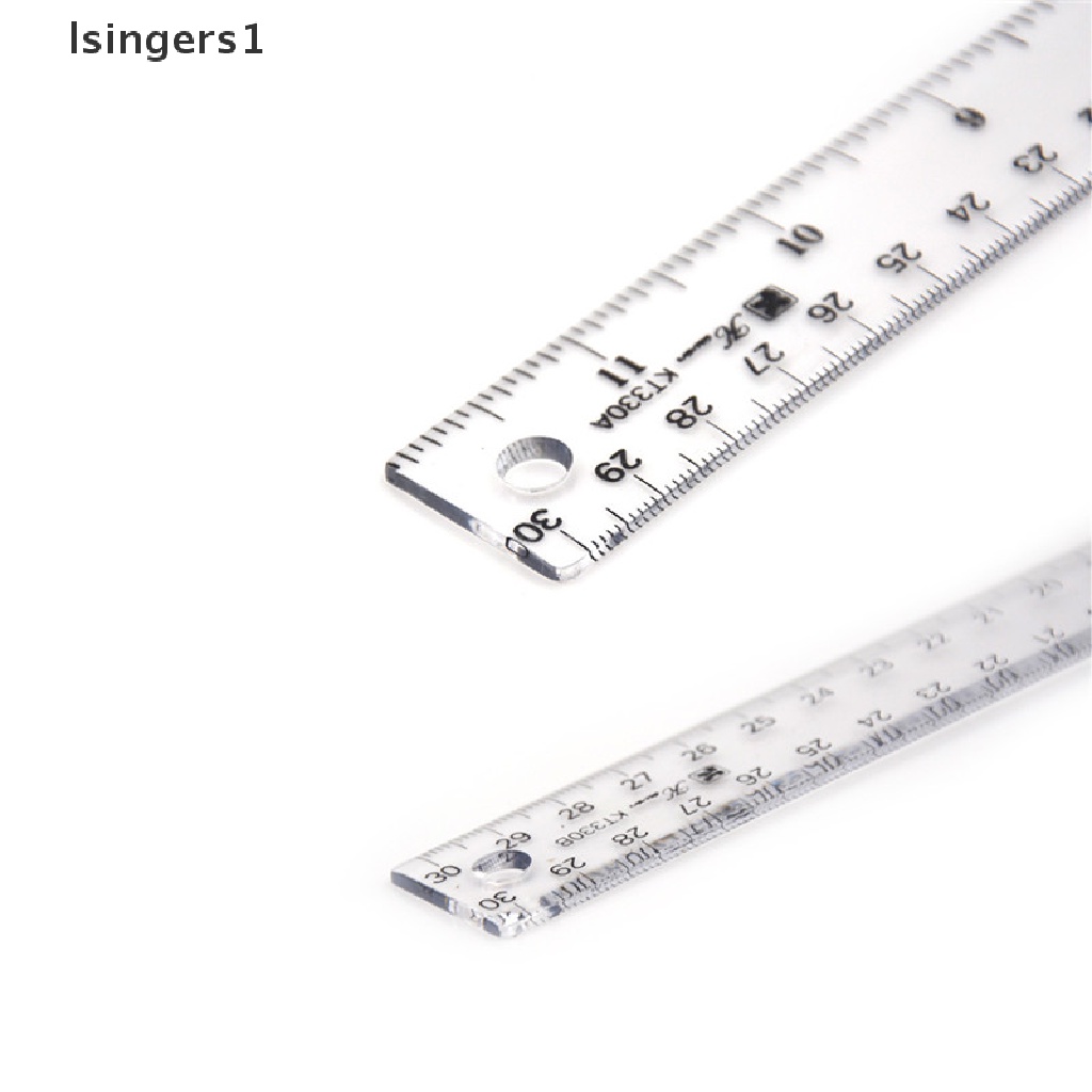 (lsingers1) Penggaris Metrik T Square Dua Sisi Bahan Plastik Ukuran 30cm