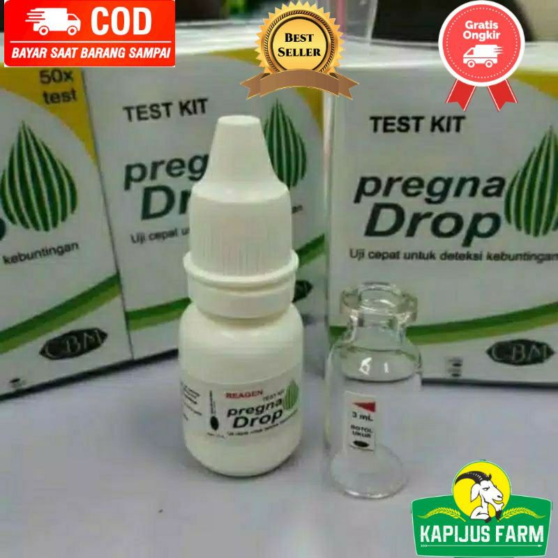 Pregna Drop Test Kit Deteksi Kebuntingan Hewan Ternak Ruminansia