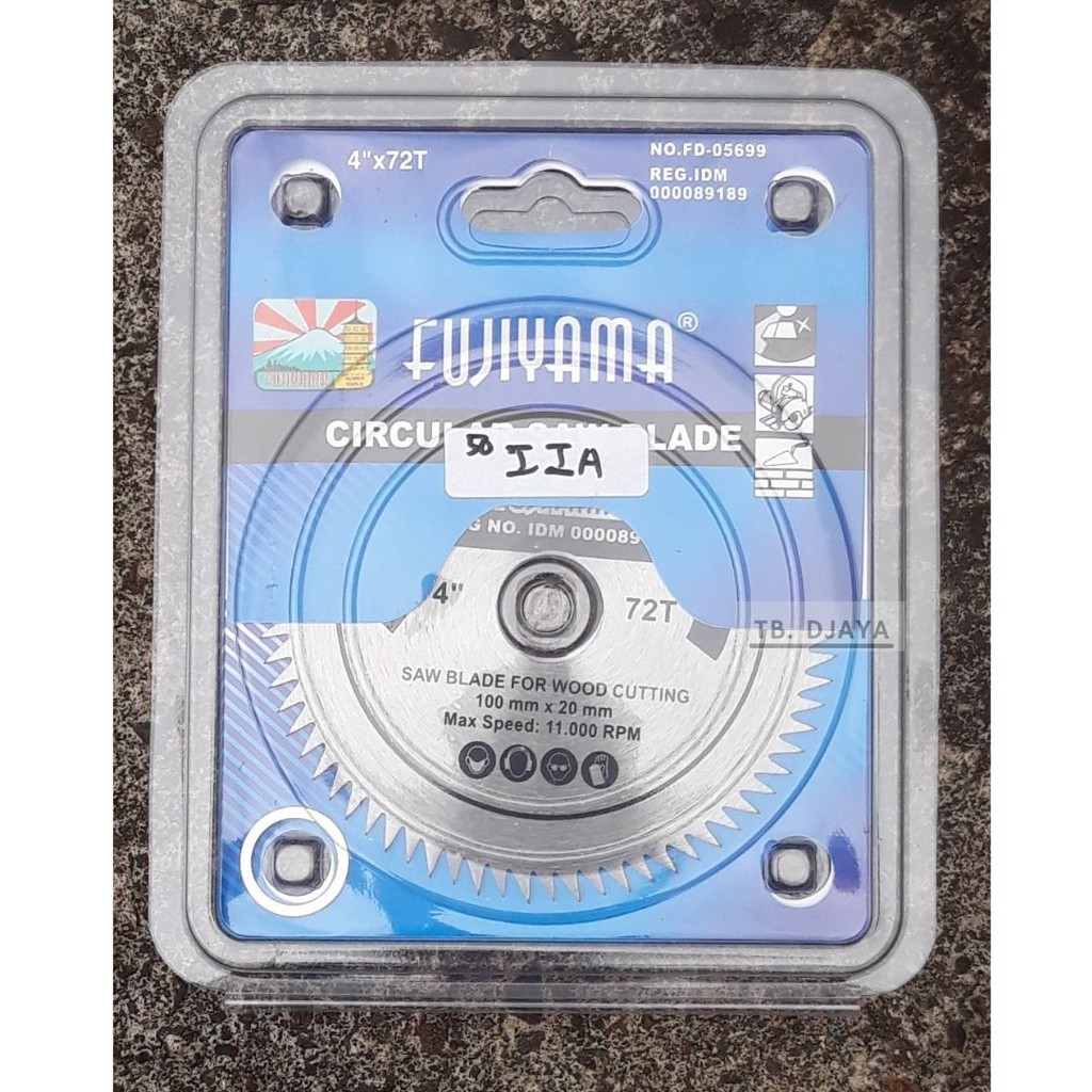 FUJIYAMA CIRCULAR SAW BLADE/PISAU SIRKEL 4" x 72 T