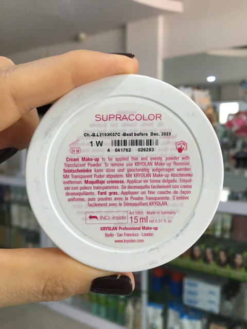 Kryolan Supracolor 15ml Kode 1W