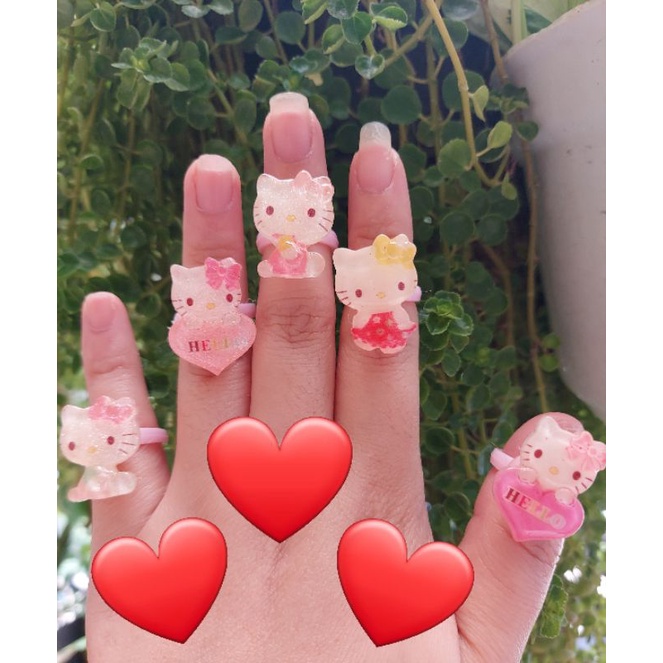 CINCIN PLASTIK ANAK HELLO KITTY  CINCIN KARAKTER CINVIN ANAK PEREMPUAN