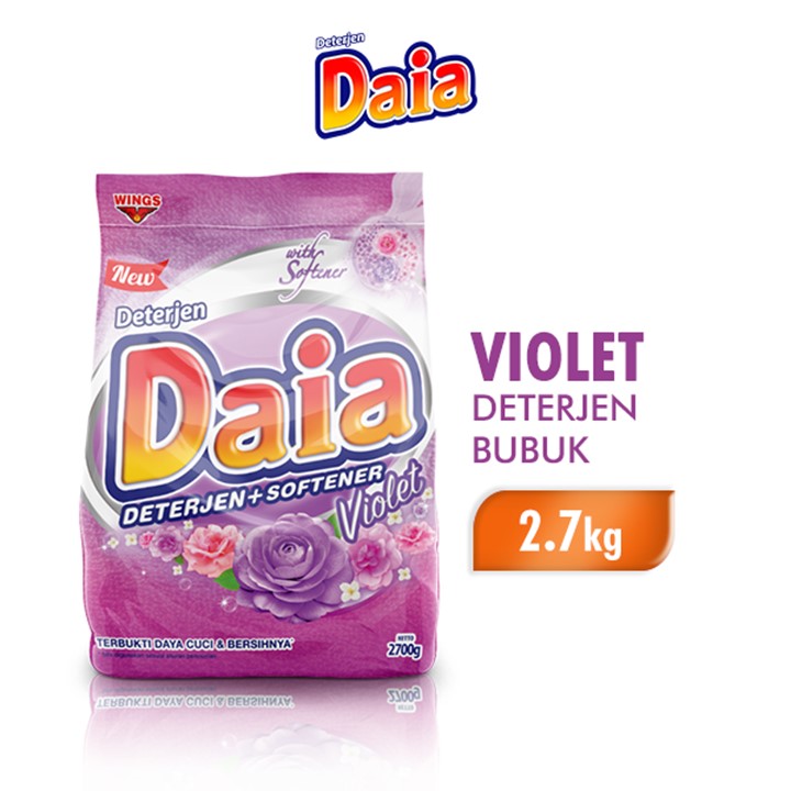 Daia Powder Detergent Violet Bag 2,7 kg | Shopee Indonesia