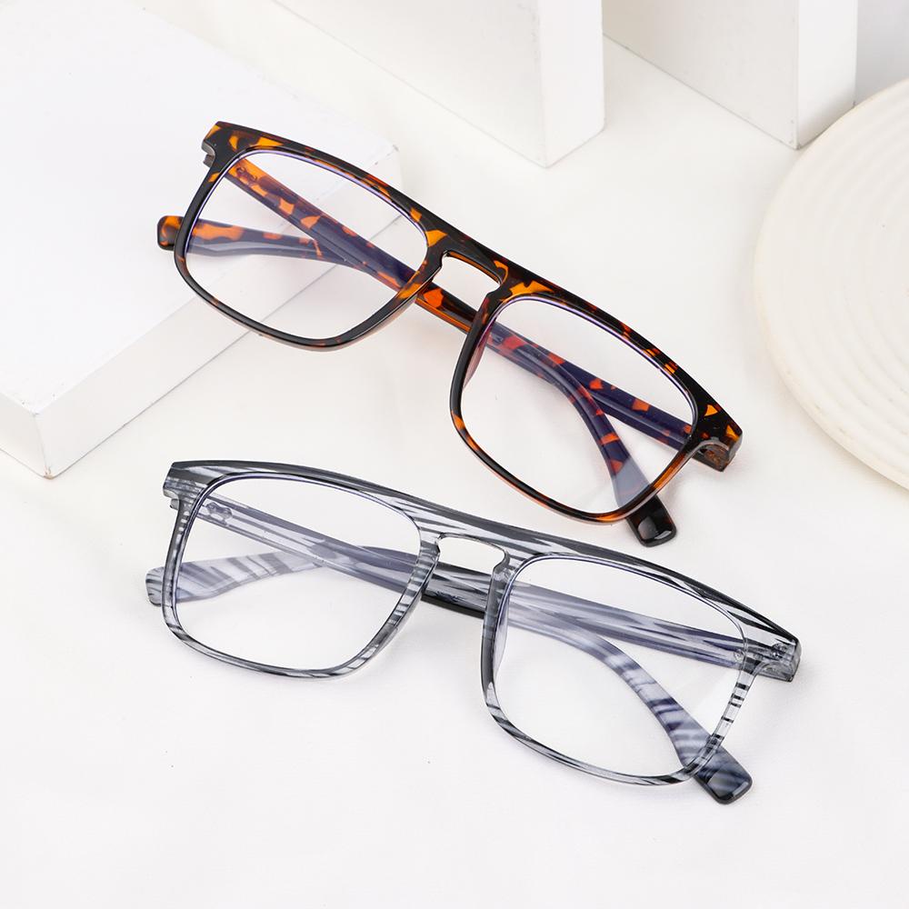 Populer Anti-Cahaya Biru Kacamata Komputer Jelly Warna Persegi Vintage Ultra Light Frame