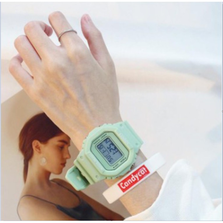 Jam Tangan Digital SOLID Anti Air Couple Watch Korea Fashion Casual Sport Waterproof Pria Wanita