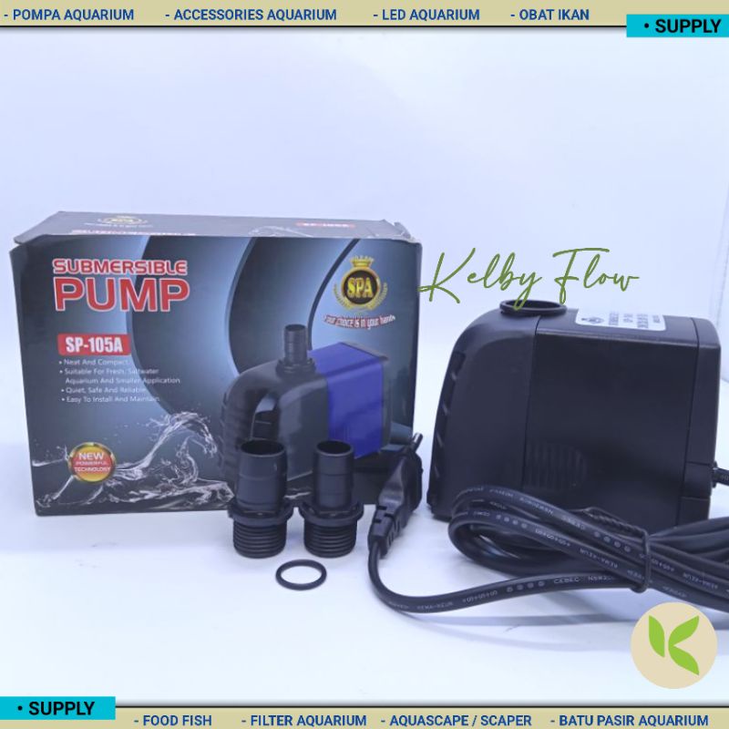 POMPA FILTER AQUARIUM KOLAM HIDROPONIK POMPA CELUP SPA SP 105