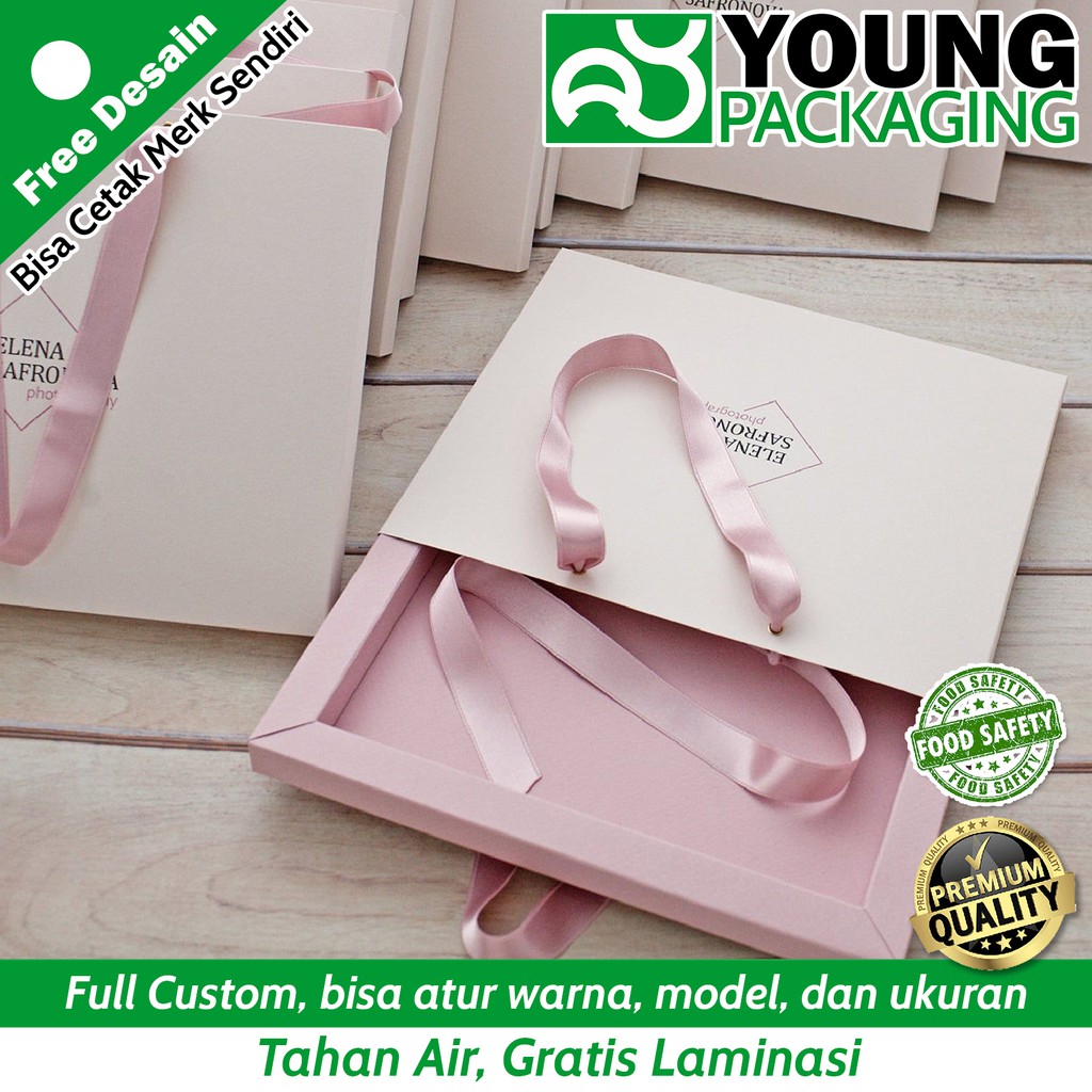 Box Hijab Custom Packaging Hijab Box ANTI AIR Bisa Untuk PAKAIAN , HIJAB , HAMPERS dan SKINCARE