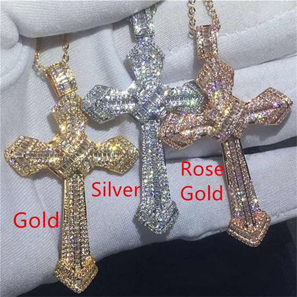 Preva Liontin Salib Wanita Fashion Kalung Lokomotif Rock Punk Vintage Jesus