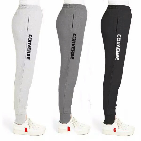 Celana Gaming Training Panjang Jogger Wanita Converse Size 28 - 40 Big Size Termurah!!!