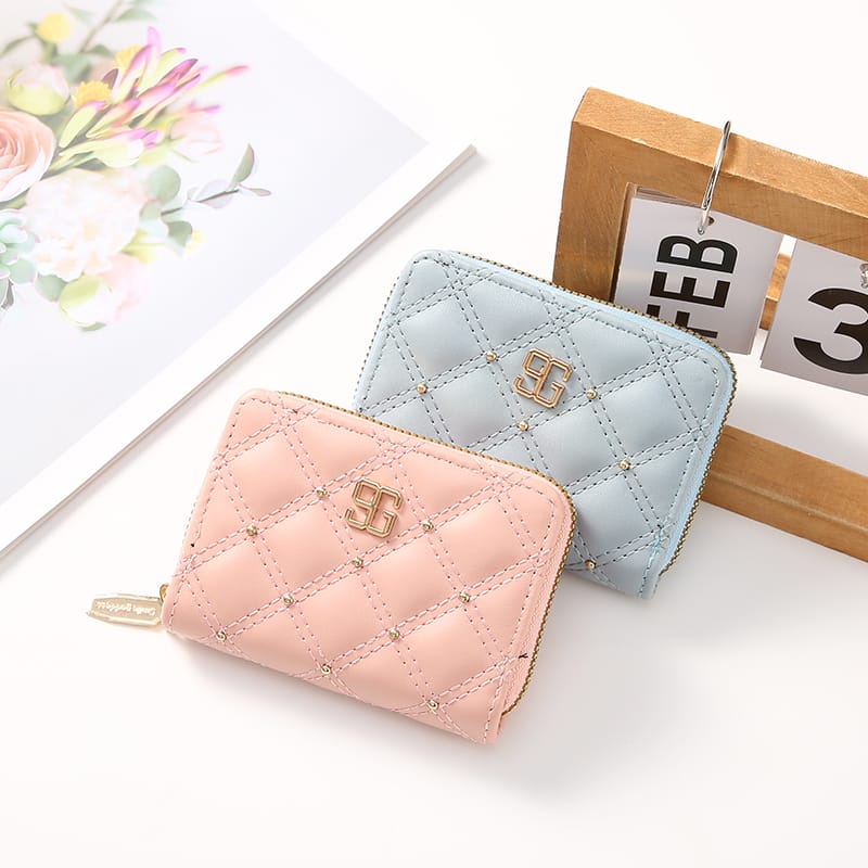 ASIN829-Dompet Kartu Wanita Kecil Import D1040 // Dompet Kulit Korea Mini Slot Kartu