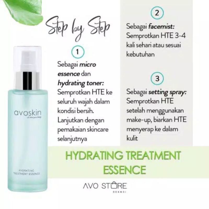 AVOSKIN Hydrating Treatment Essence Indonesia / Avo Skin / Perfect HTE PHTE Serum Toner YSB Bae Aha