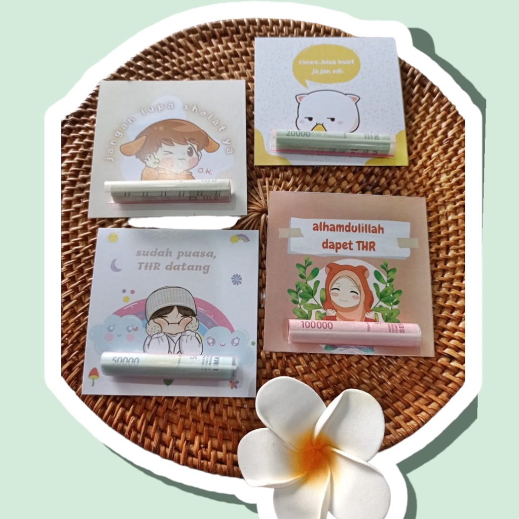 

5pcs Amplop Lebaran Idul Fitri Angpau Alas Mini Gift Snack Unik Lucu
