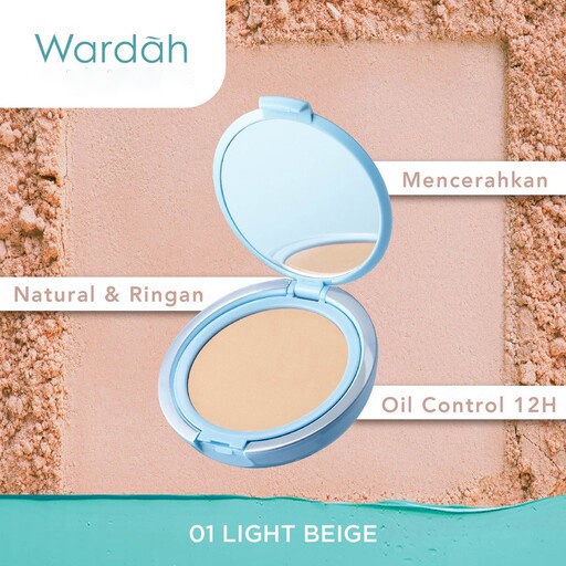 Wardah Lightening Powder Foundation Light Feel &amp; Extra Cover | Bedak | Foundation