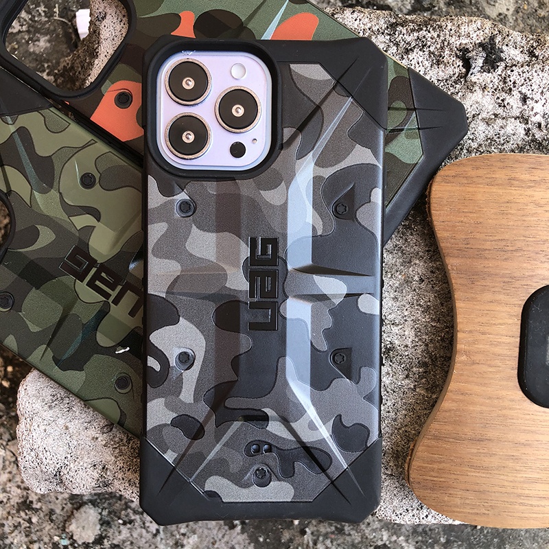 Uag Casing iPhone 14 13 12 11 Pro Max 14Max Motif Camo Militer Shockproof