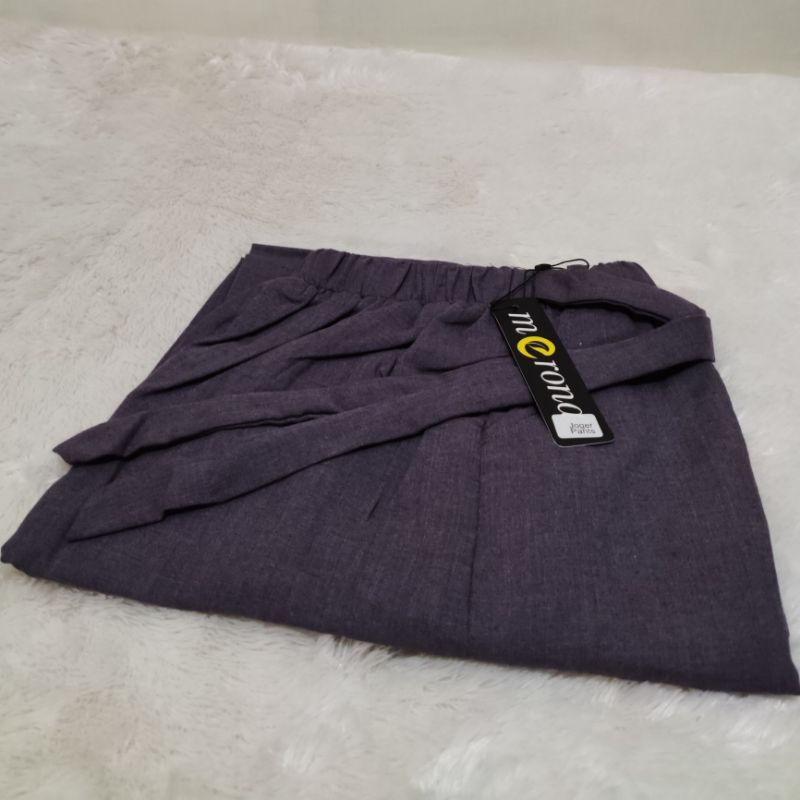 Celana Joger Wanita Jumbo dan Standar SUPER PREMIUM Katun Supernova Tebal Bawahan Wanita-JOGER Latte