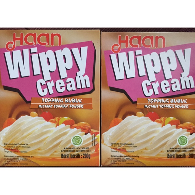 Wippy cream Haan powder 200gr