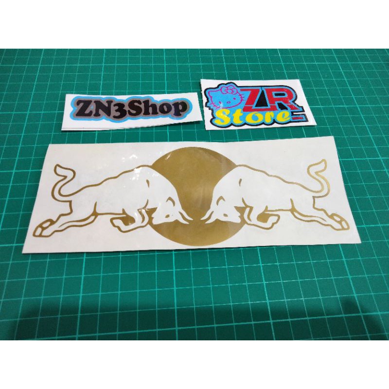 

cutting stiker logo redbull