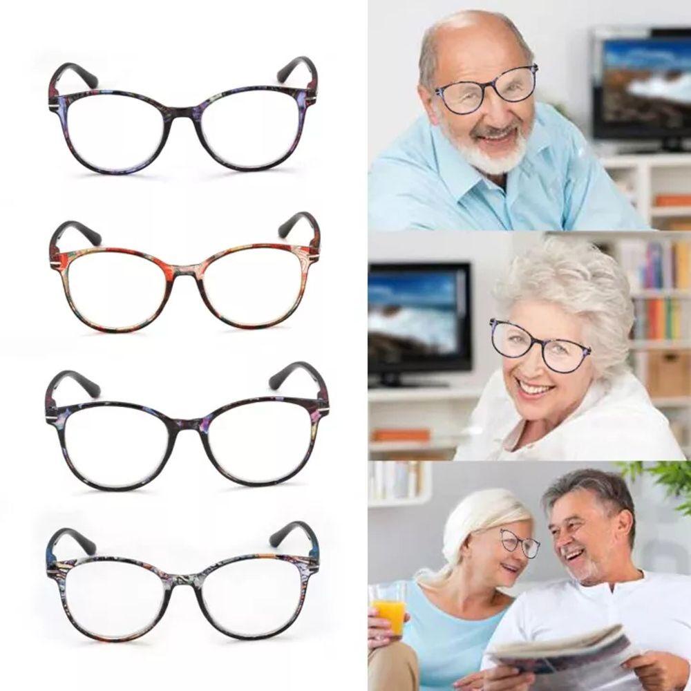 Mxbeauty Kacamata Baca Wanita Travel Vision Care Spring Hinge Frame Presbyopic Baca Pembesaran Hyperopia Eyewear