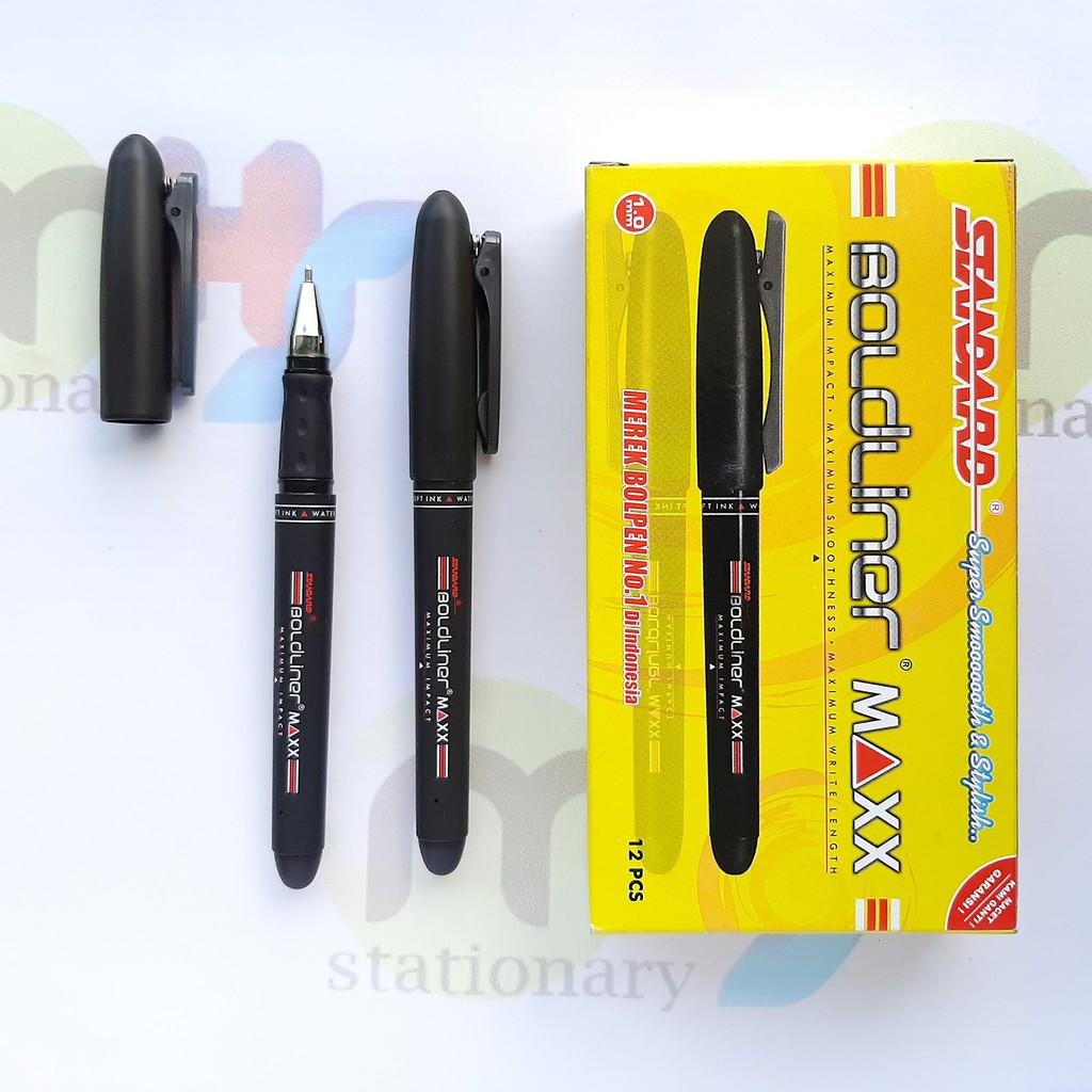 

STANDARD Bolpoin Pulpen Ballpoint Semi Gel Pen Pena BOLDLINER MAXX 1.0