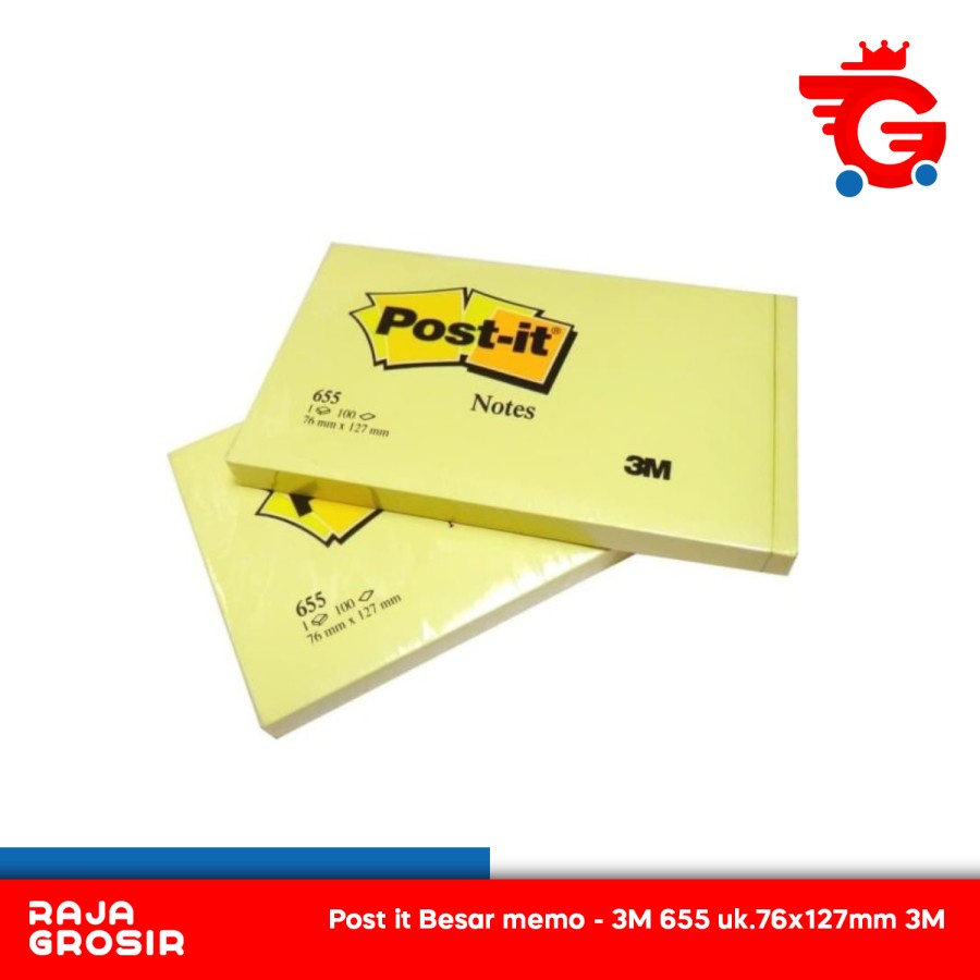 

Post it Besar memo - 3M 655 uk.76x127mm