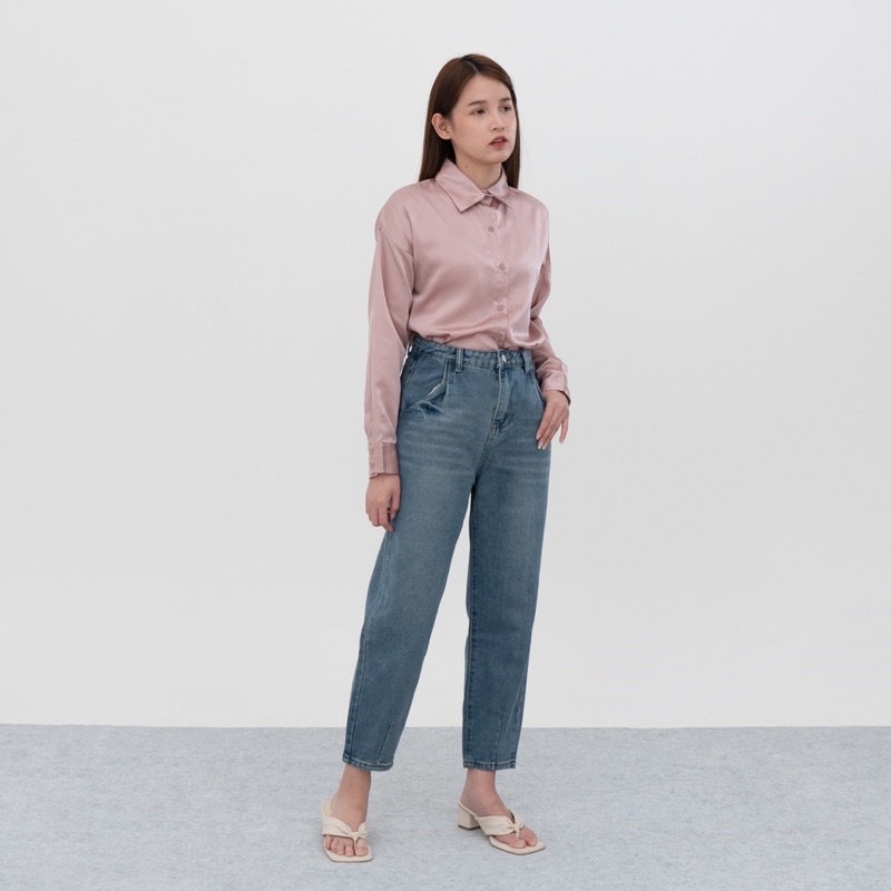 VIERLIN - Jeans 6113 - MOM JEANS HIGHWAIST