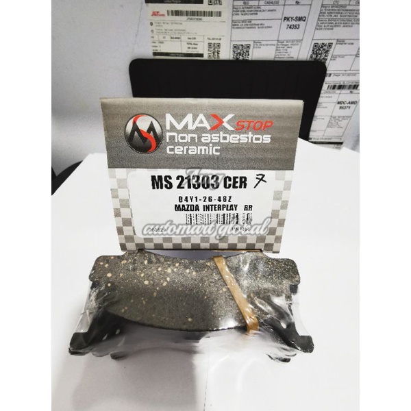 brake pad kampas rem belakang mazda interplay