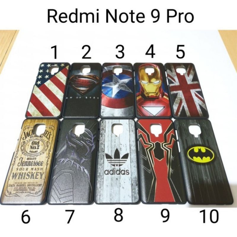 Hardcase Kondom Karakter Xiaomi Redmi Note9 Pro back case Hard Case Note 9Pro