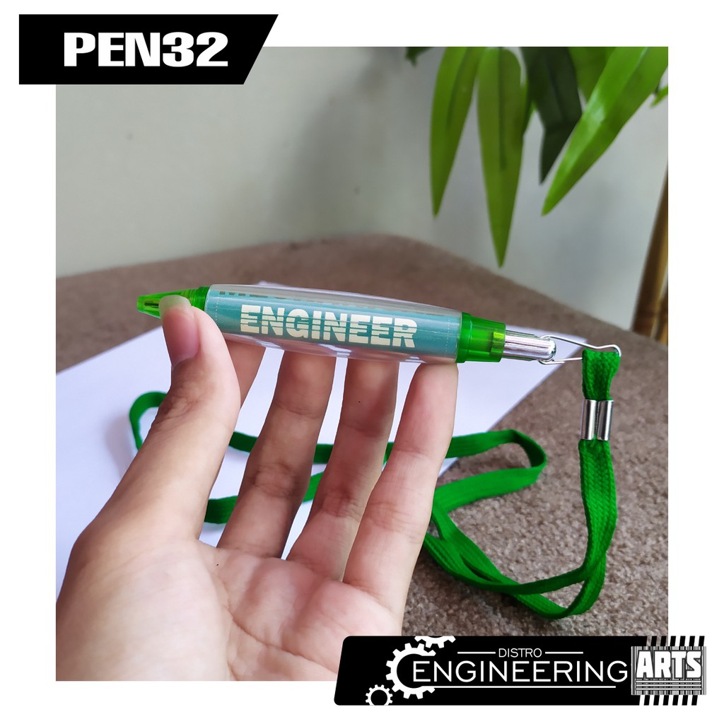 

Pulpen Kalung Hijau Full Sticker MECHANICAL ENGINEER Hard Work - PEN32