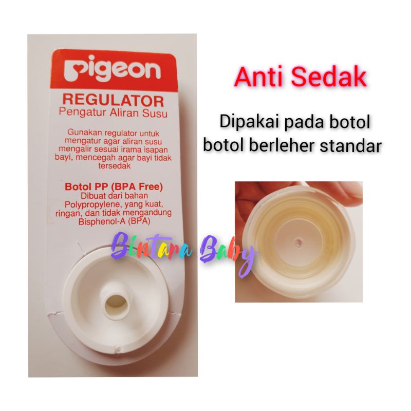 (Gratis Ongkir Extra ) Pigeon Anti Sedak Regulator Aliran Susu / Anti Colic untuk Botol Susu Newborn / regulator dot Newborn baby