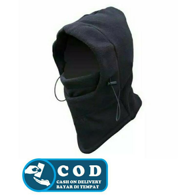 Kupluk Masker Balaclava Multifungsi Ninja Kupluk Polar 6 in 1 Full