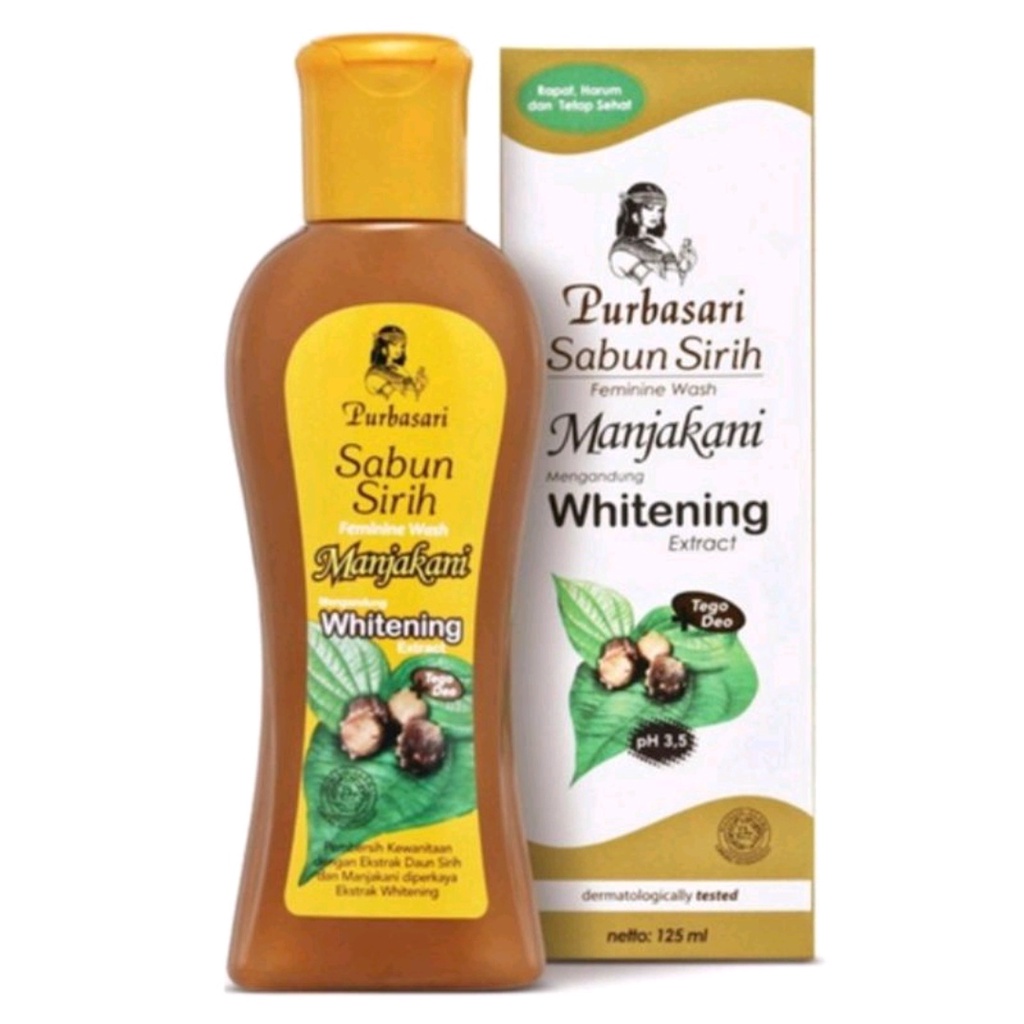 Sabun Sirih Purbasari Feminine Manjakani Whitening - 125 mL / 60 Ml