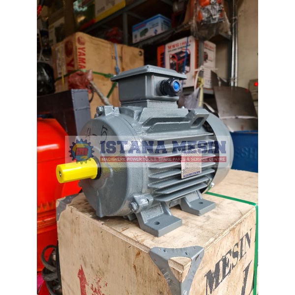 TECO DINAMO ELECTRO MOTOR PENGGERAK 5HP 1450RPM 3.7kW 3PHASE 4POLE