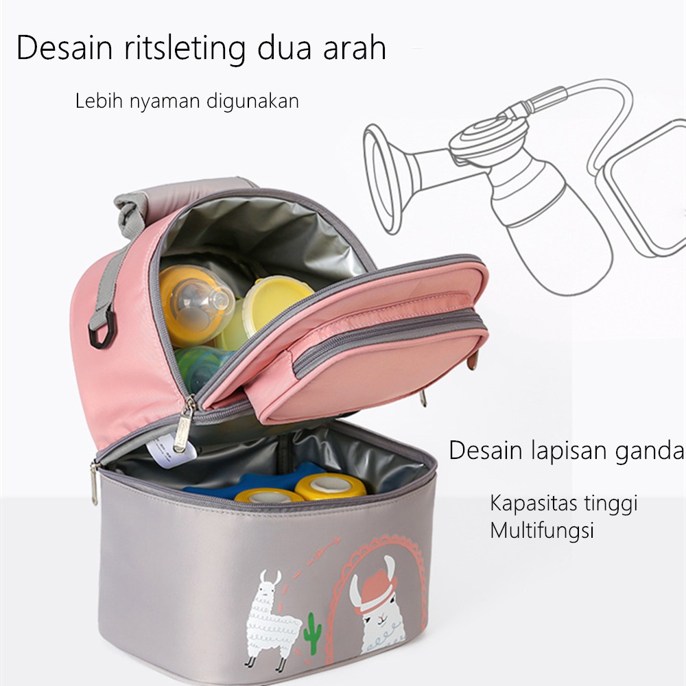 LAKOE Cooler Bag Tas ASI | Tas Bayi waterproof | Multi-Function Diaper Bag